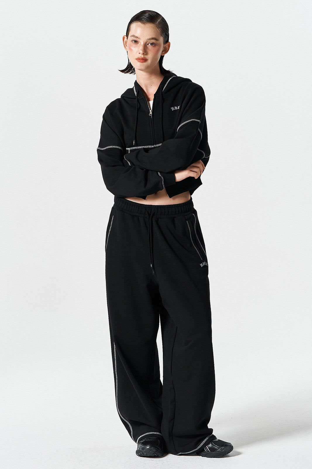 Contrast Sweat pants