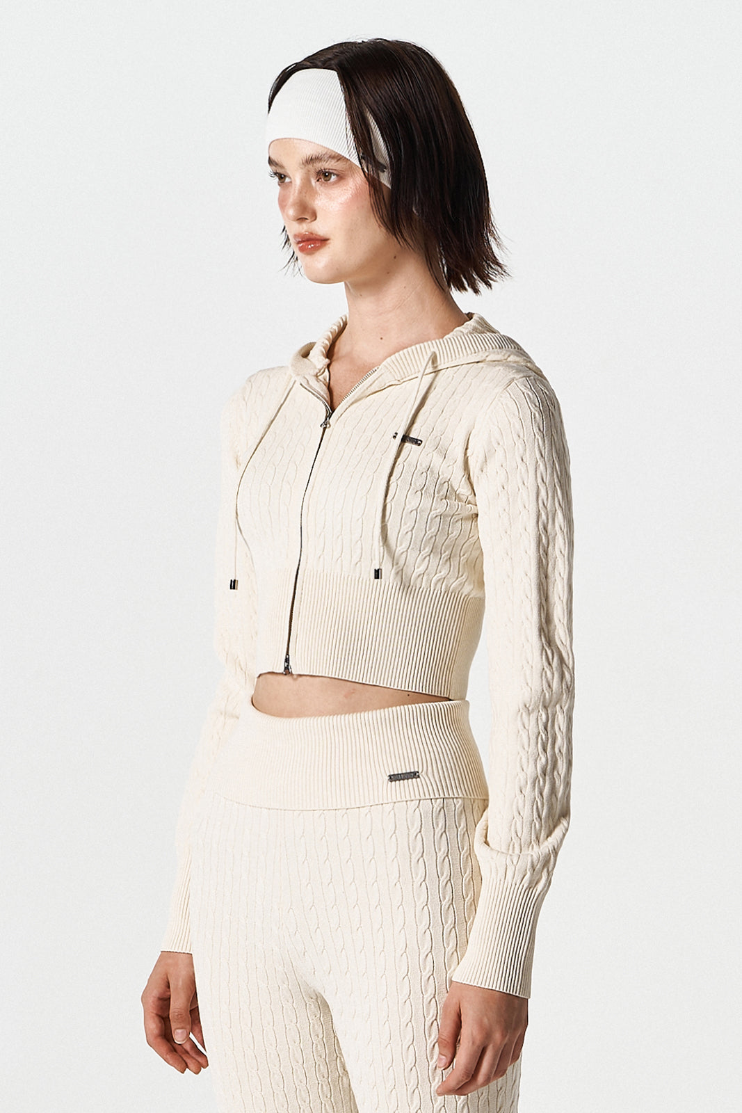 Womens Cable Knit Boots Cut Pants