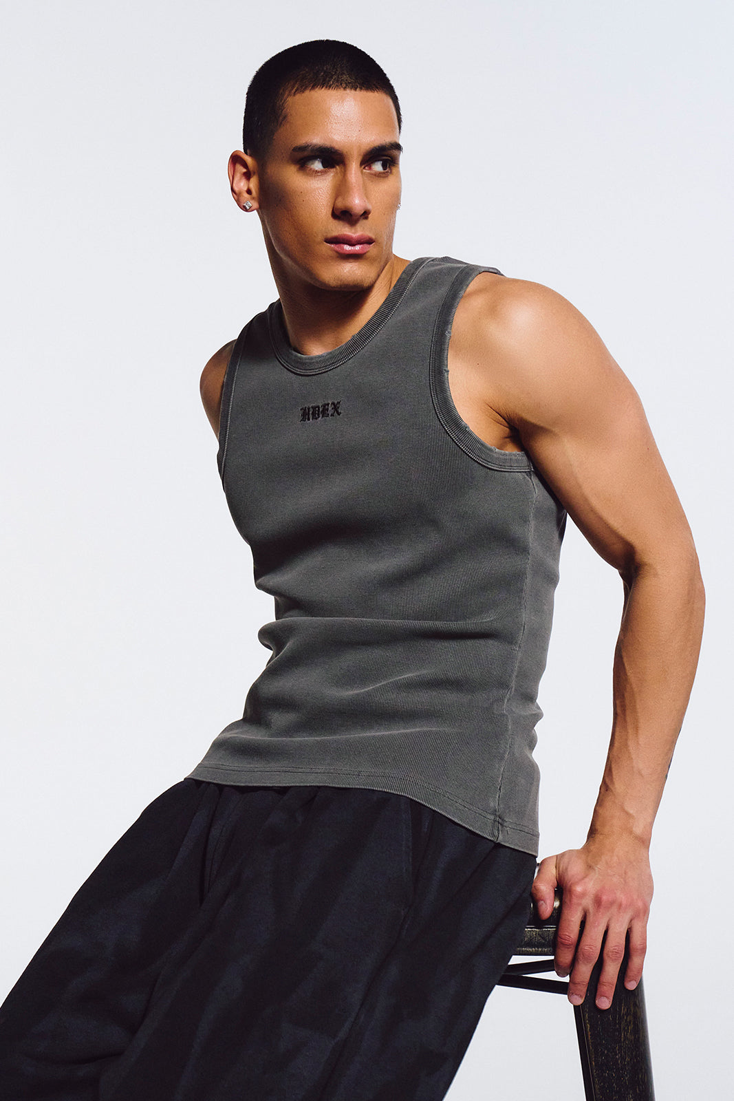 Essential Ribbed Pigment Body Fit Tank