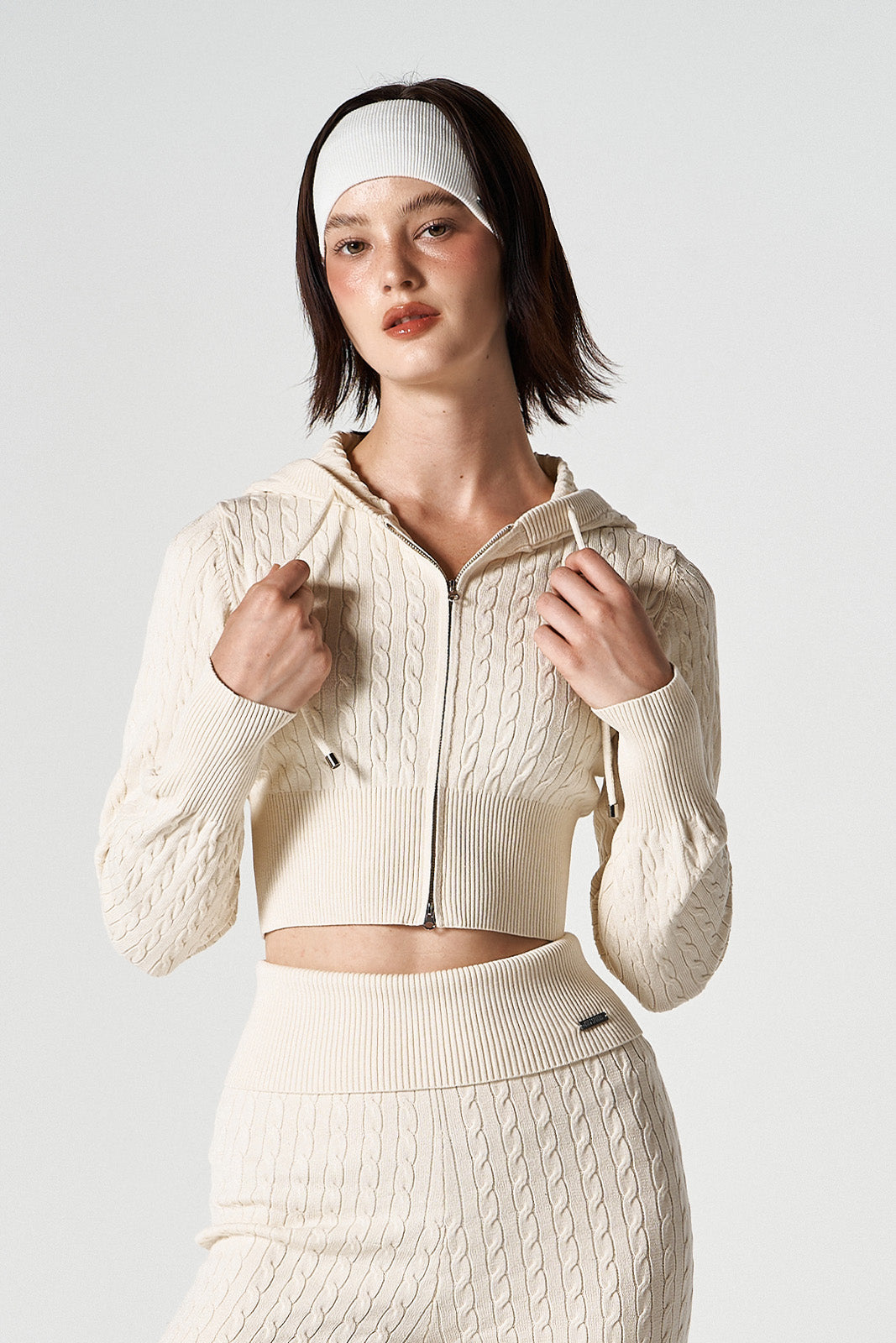 Womens Cable Knit Boots Cut Pants