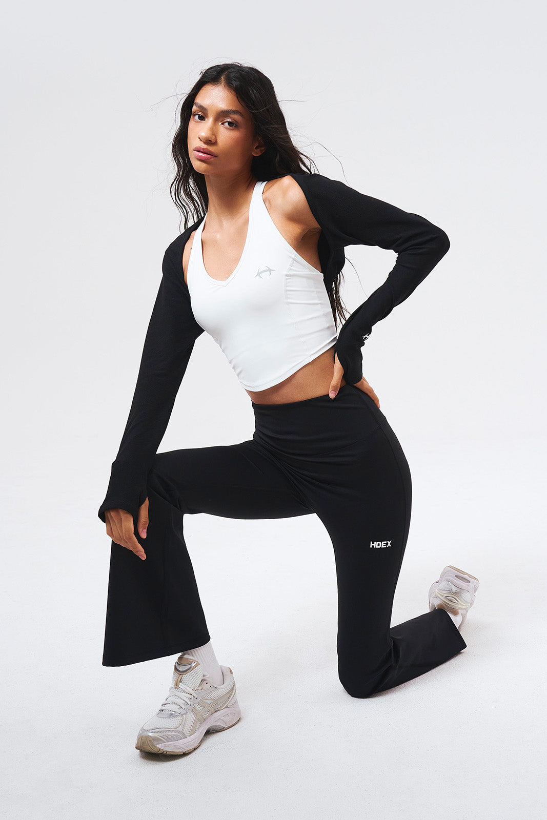 Womens Firm Support Bootcut Leggings (Short Ver)