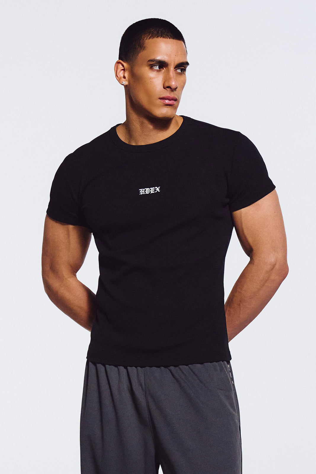 Essential Ribbed Muscle Fit Short Sleeve