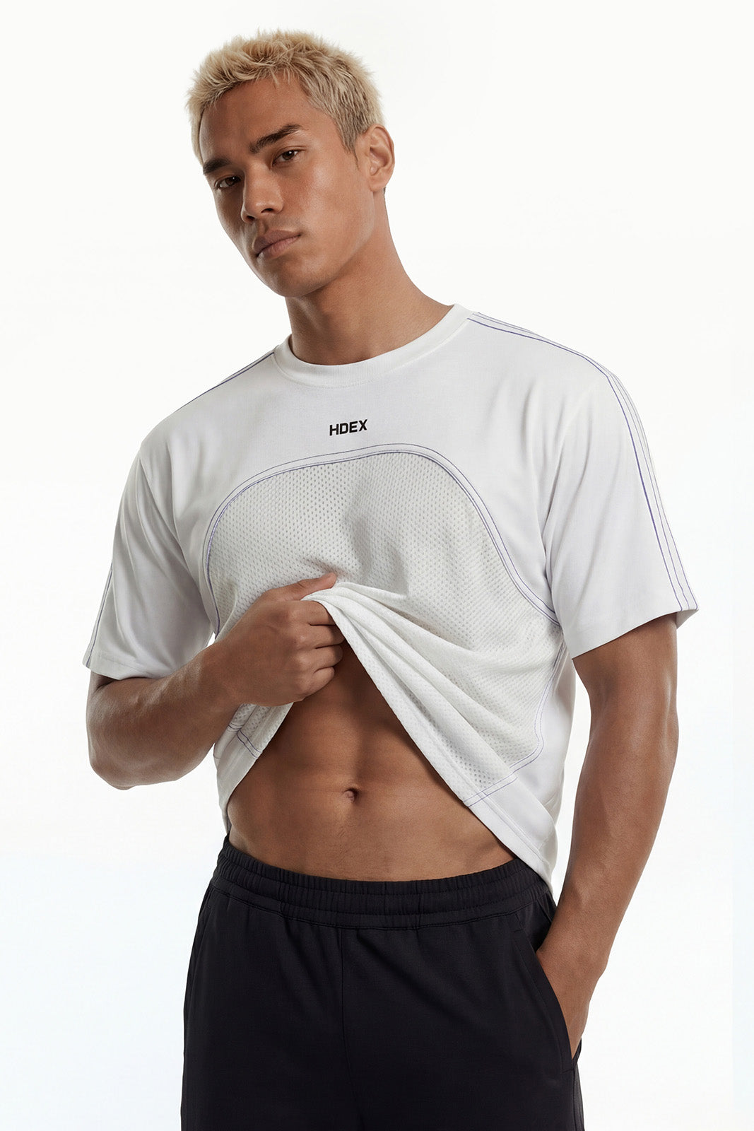 Wave Color Block Short Sleeve