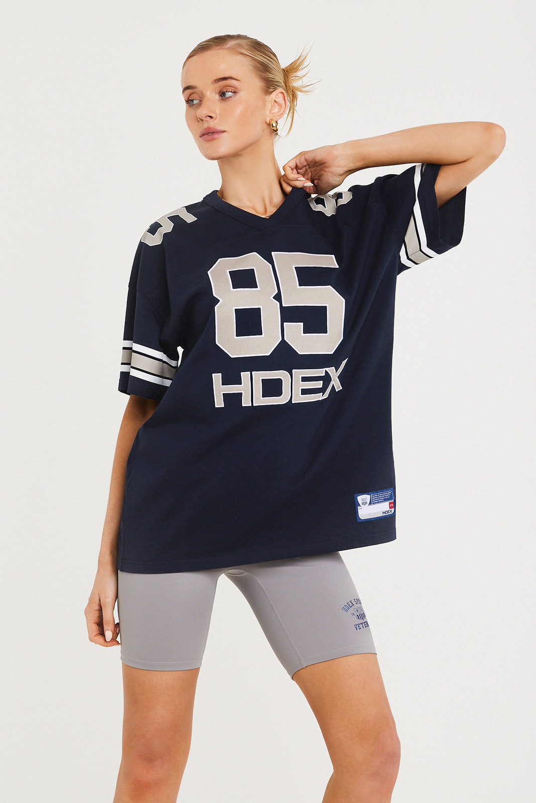 Womens Over Size Football Short Sleeve