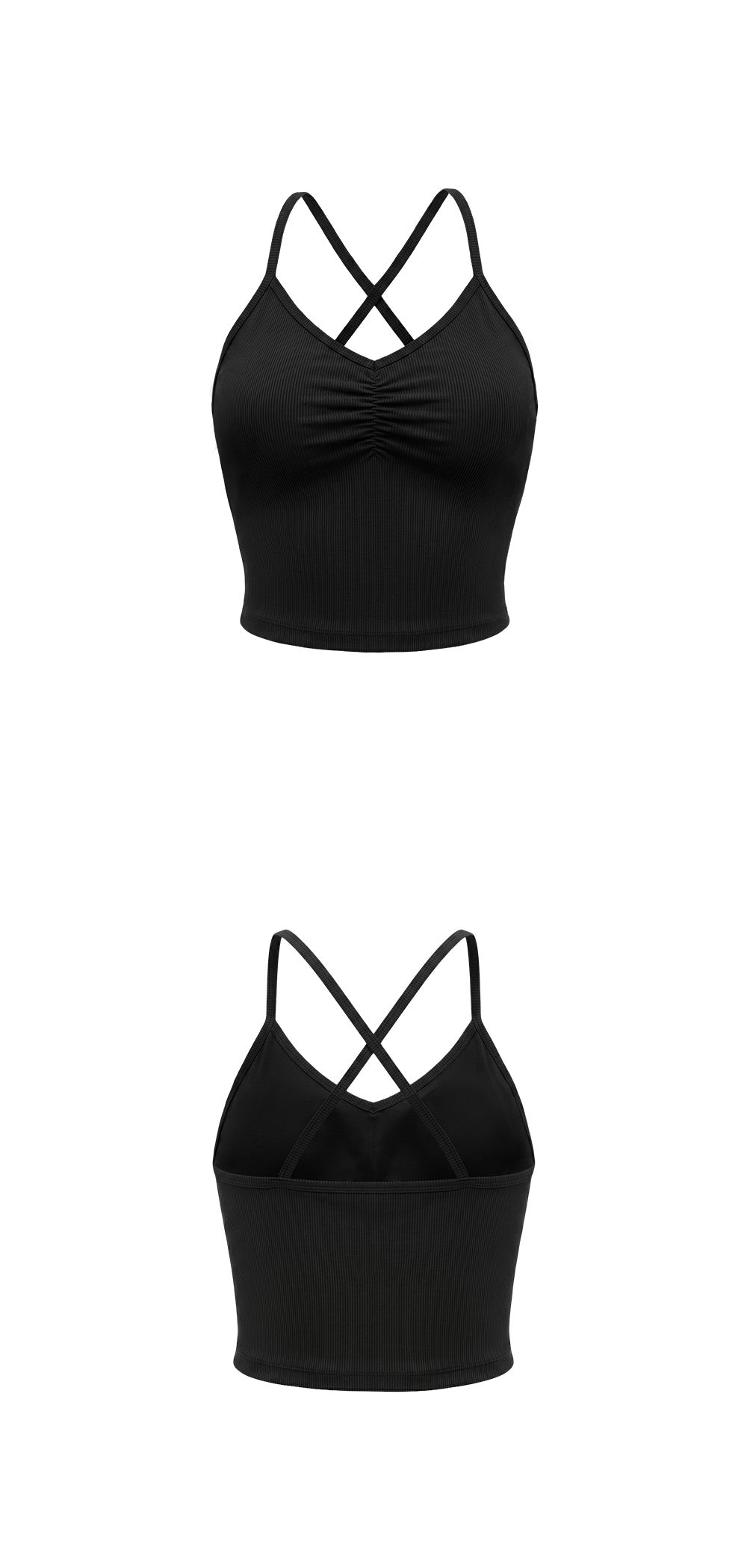 Soft Skin Shirring Bra Top