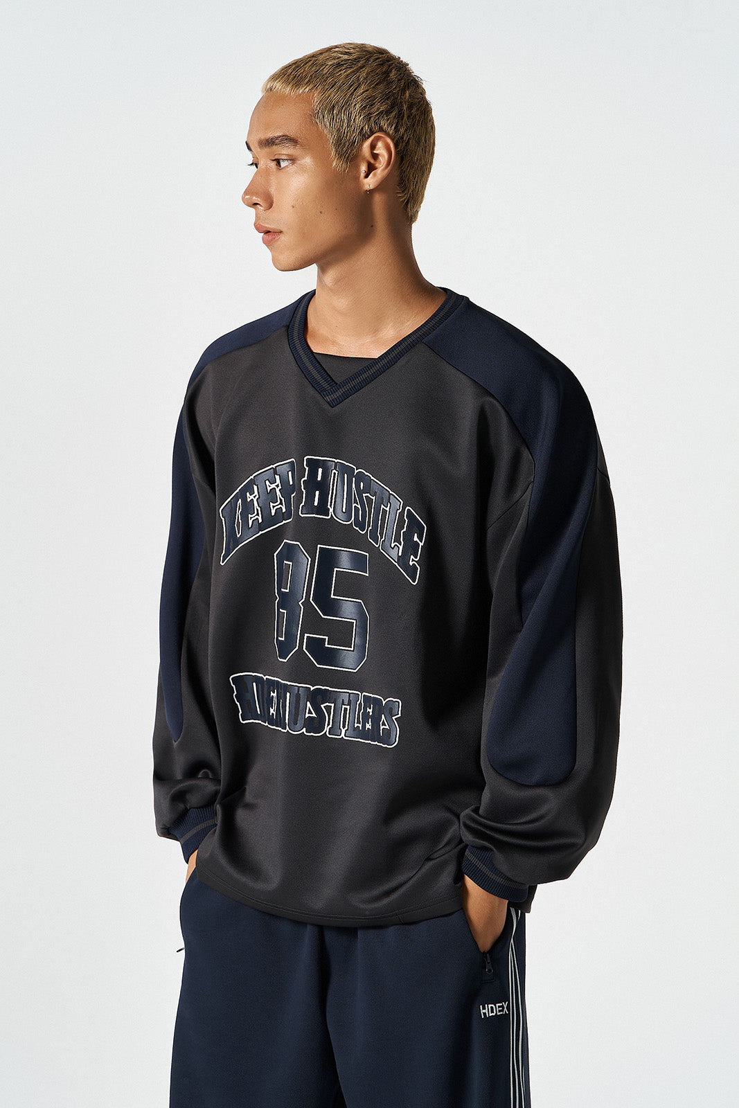 Color Block Jersey Long Sleeve