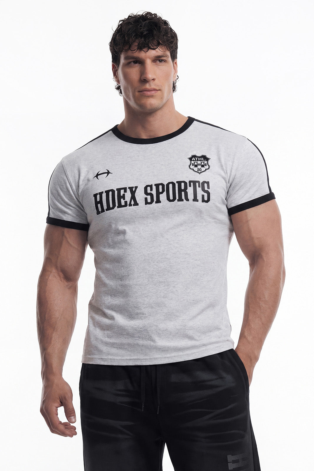 Sporty Ringer Muscle Fit Short Sleeve