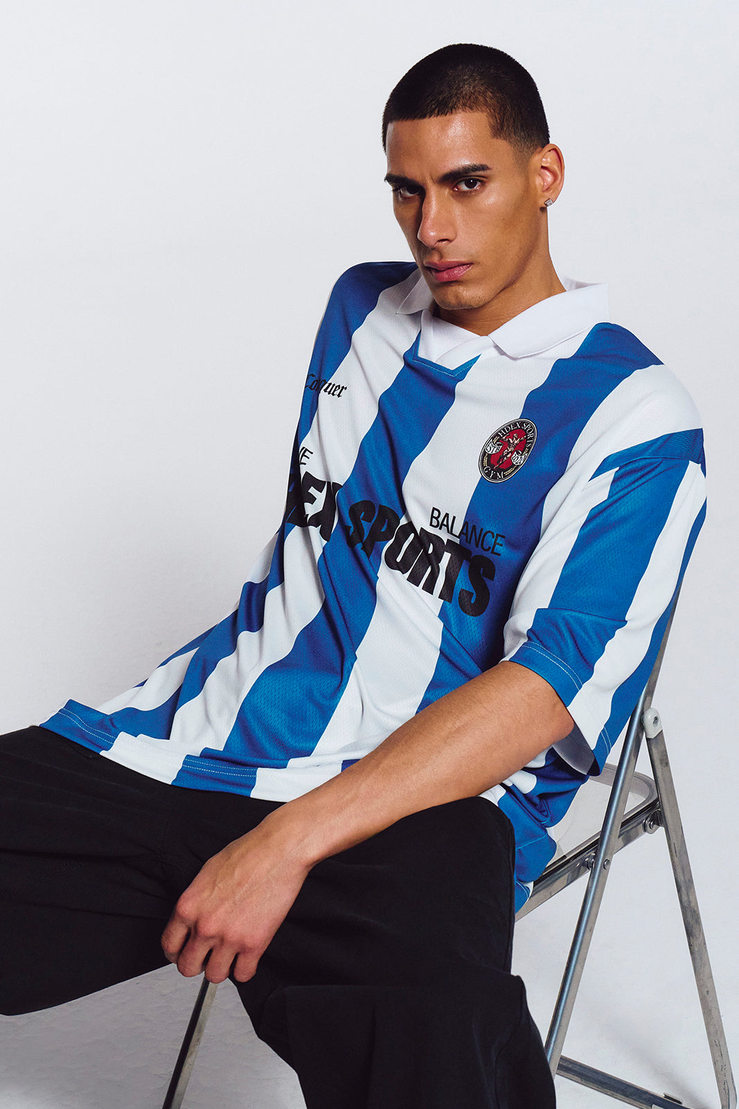 Striped Jersey Uniform Short Sleeve