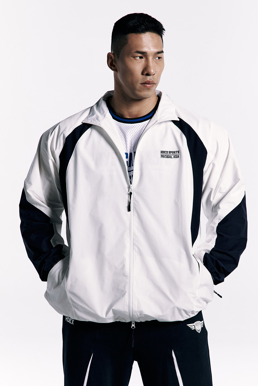 [HDEX X PHYSICAL: ASIA] Color Block Jacket-White