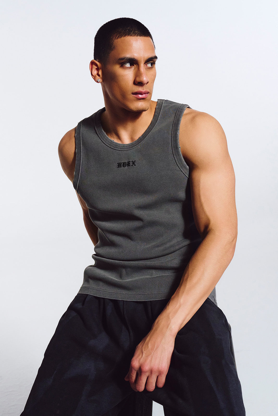 Essential Ribbed Pigment Body Fit Tank
