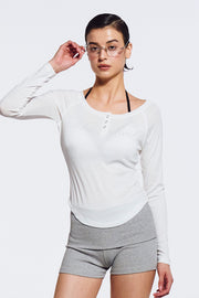 Women`s Sheer Slim Fit Long Sleeve