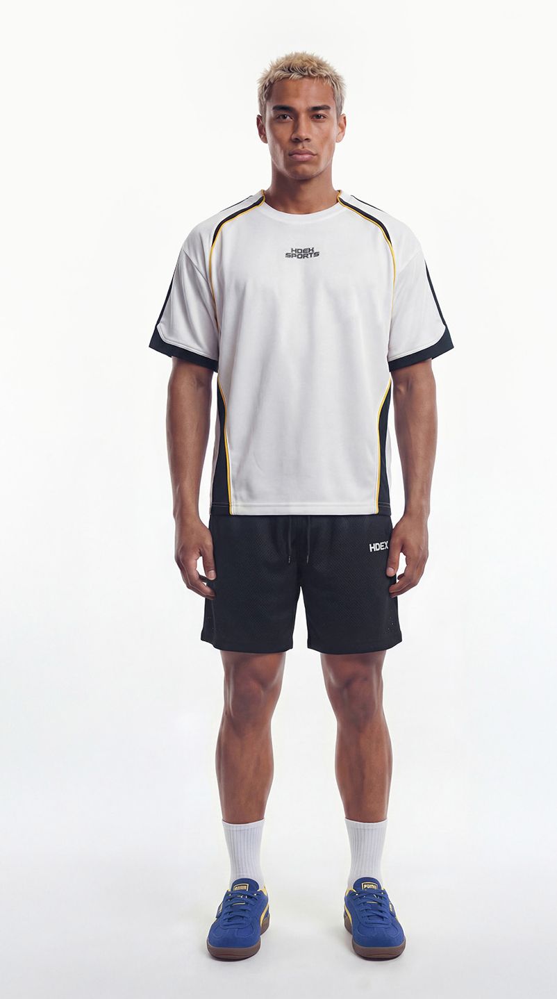 Wave Color Block Short Sleeve