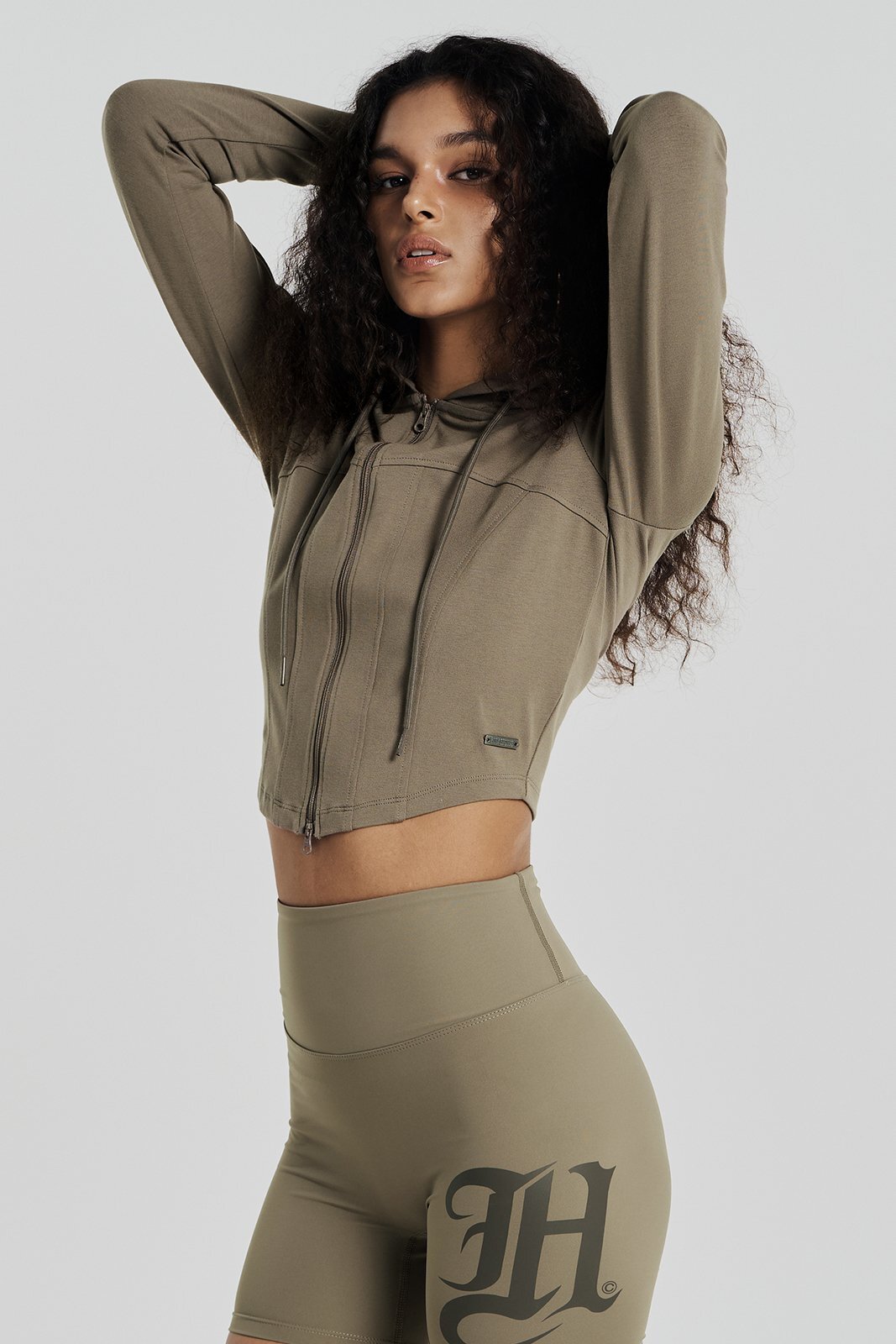 Womens Soft Heartline Zip-up Hoodie