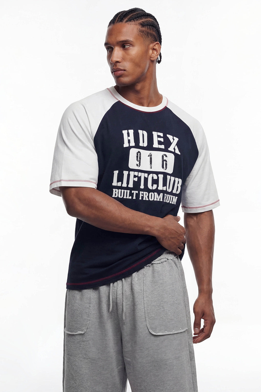 Lift Stitch Raglan Short Sleeve