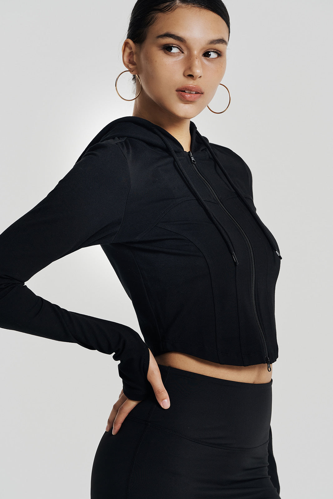 Womens Soft Heartline Zip-up Hoodie