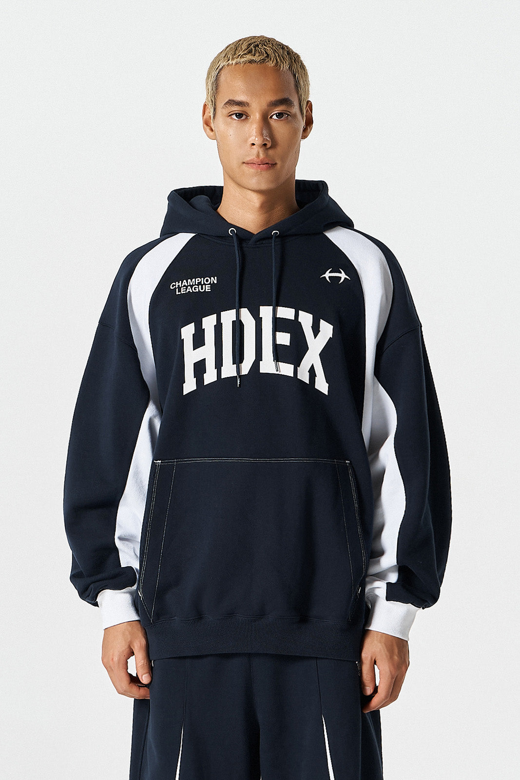 Side Color Block Hoodie