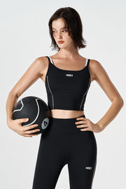 Womens Support Piping Layered Bra Top