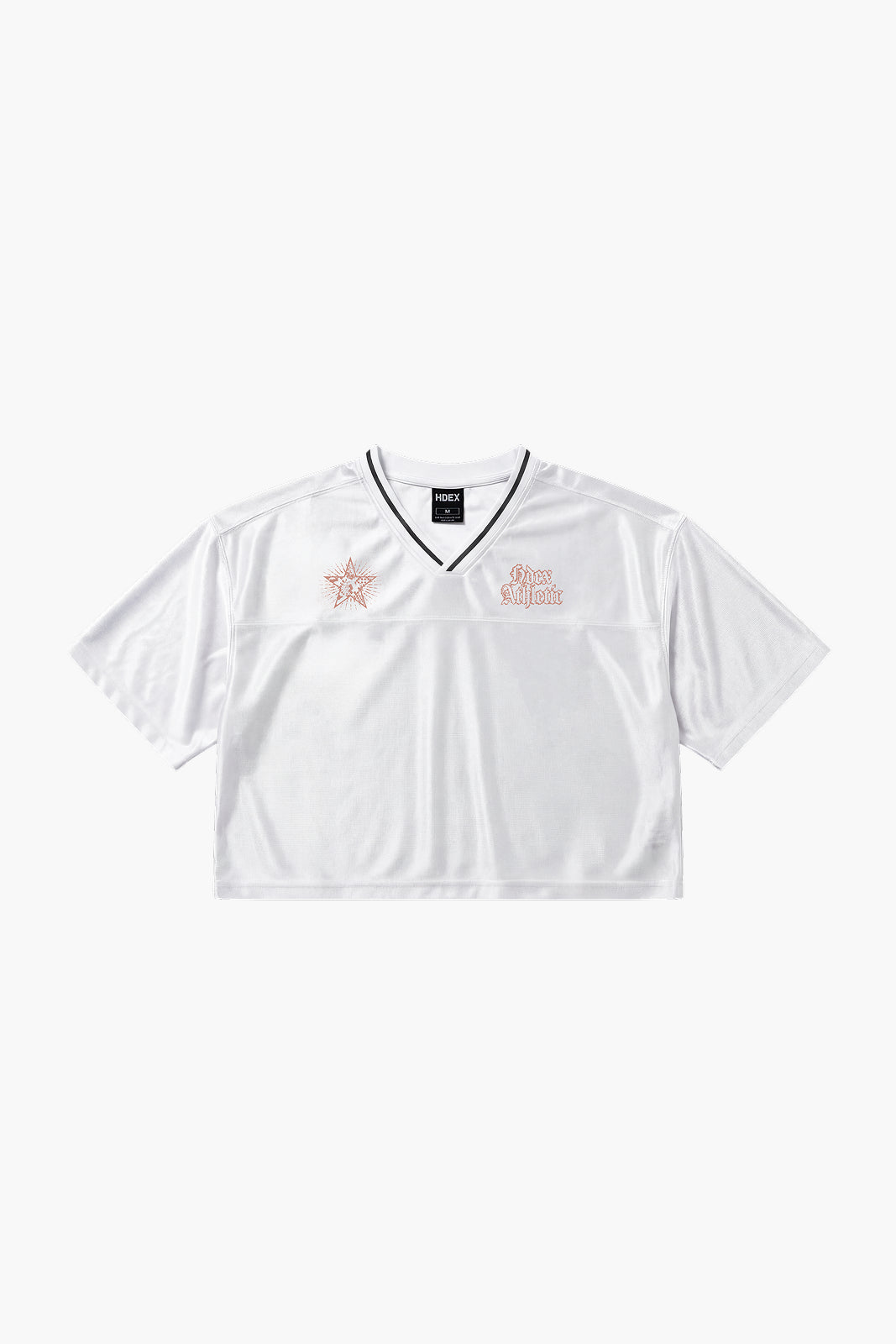 Star Satin Crop Short Sleeve