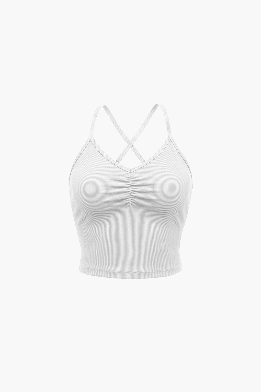 Soft Skin Shirring Bra Top