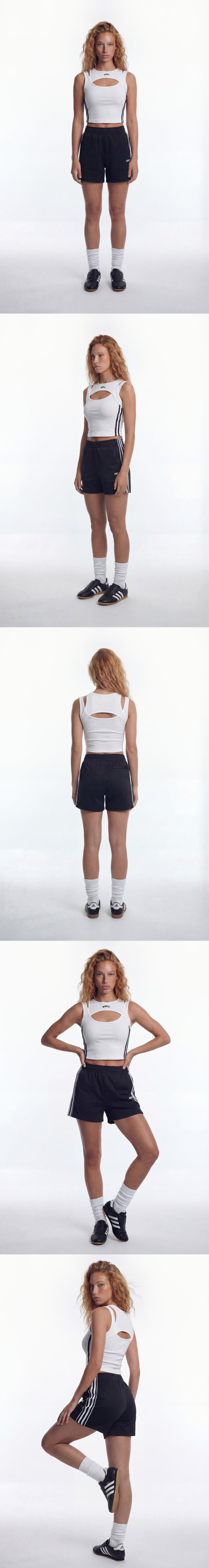 One Mile Label Waffle Shorts W