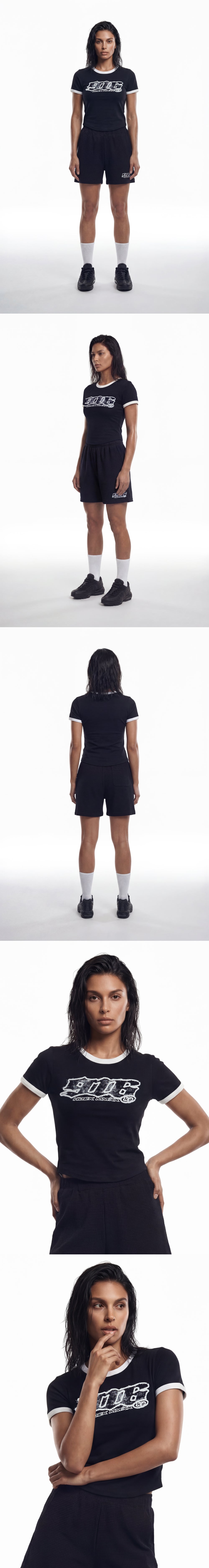 Clear 916 Ringer Crop Short Sleeve