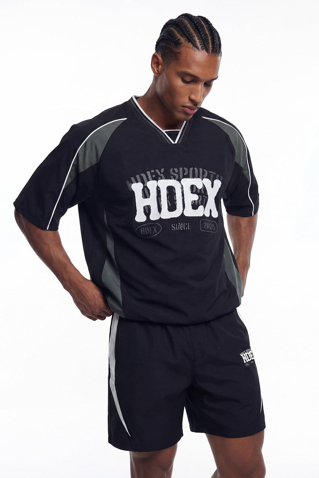 Reverse Double Layer Half Jersey Short Sleeve