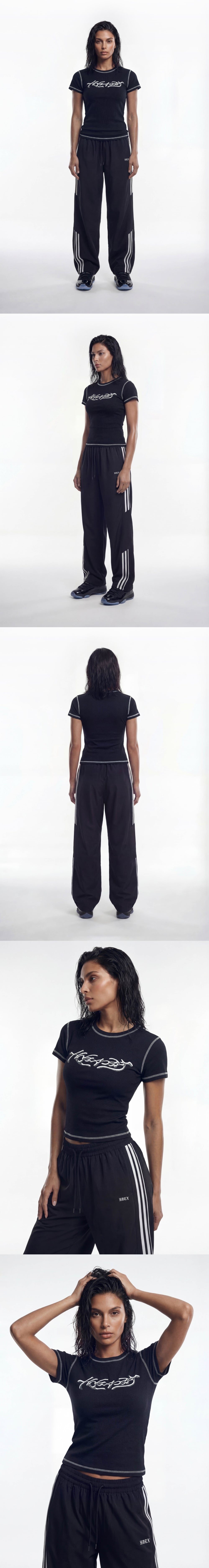 Ribbed Stitch Short Sleeve W