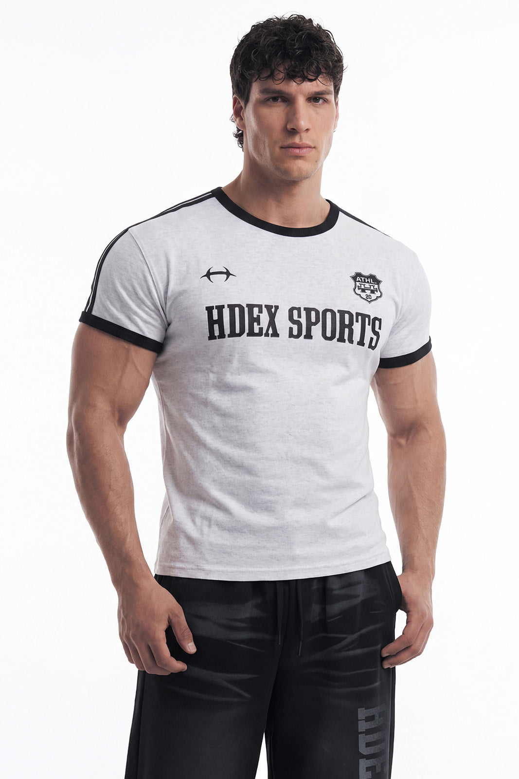 Sporty Ringer Muscle Fit Short Sleeve