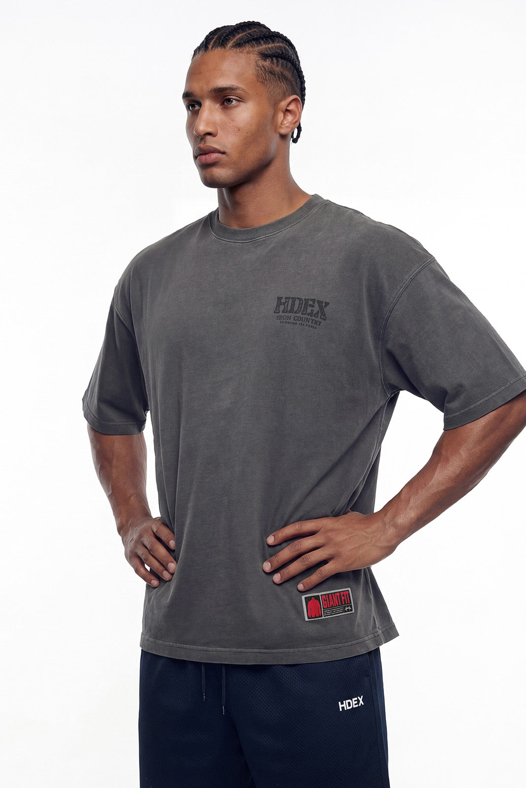 Core Back Logo Giant Fit Washed Short Sleeve