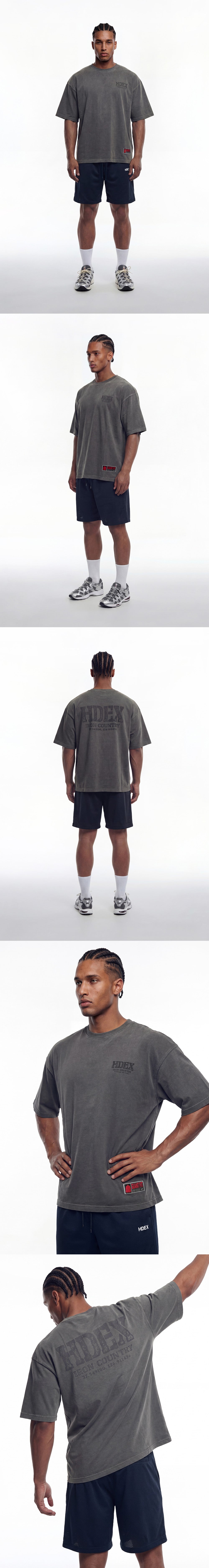 Core Back Logo Giant Fit Washed Short Sleeve