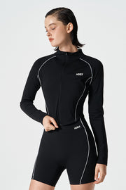 Womens Support Piping Zip-Up