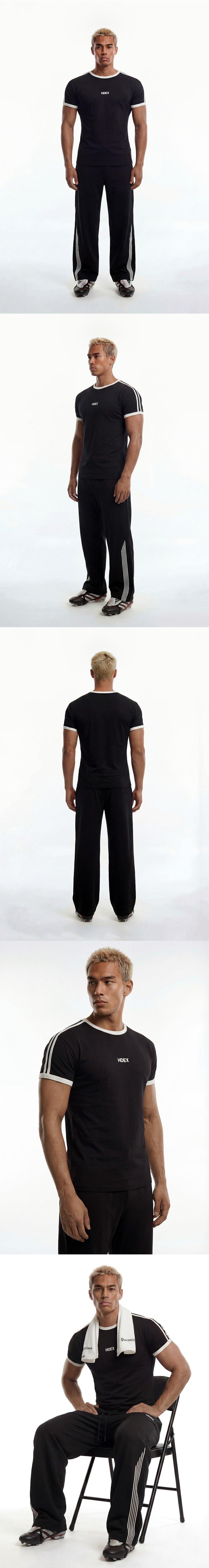 EZ Muscle Fit Track Ringer Short Sleeve