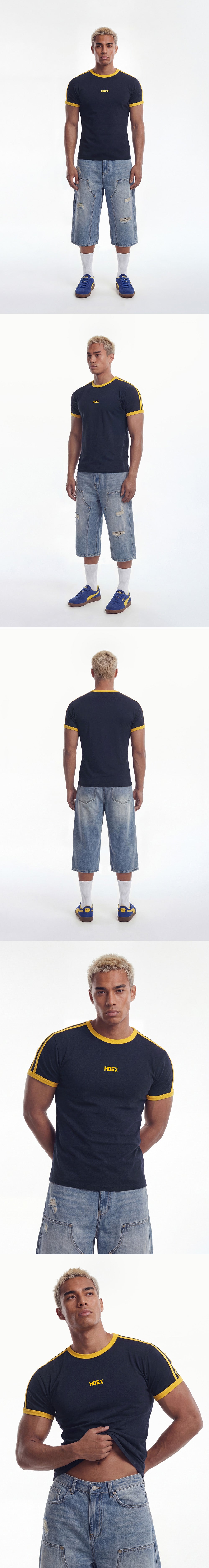 EZ Muscle Fit Track Ringer Short Sleeve