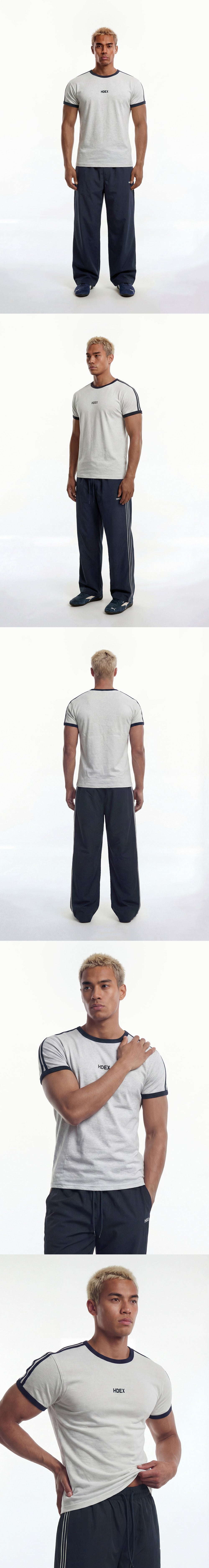 EZ Muscle Fit Track Ringer Short Sleeve