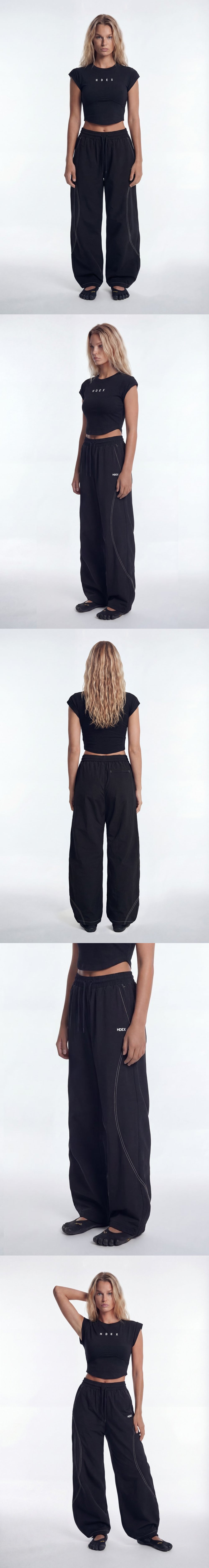 Stitch Curved Nylon Span Pants W