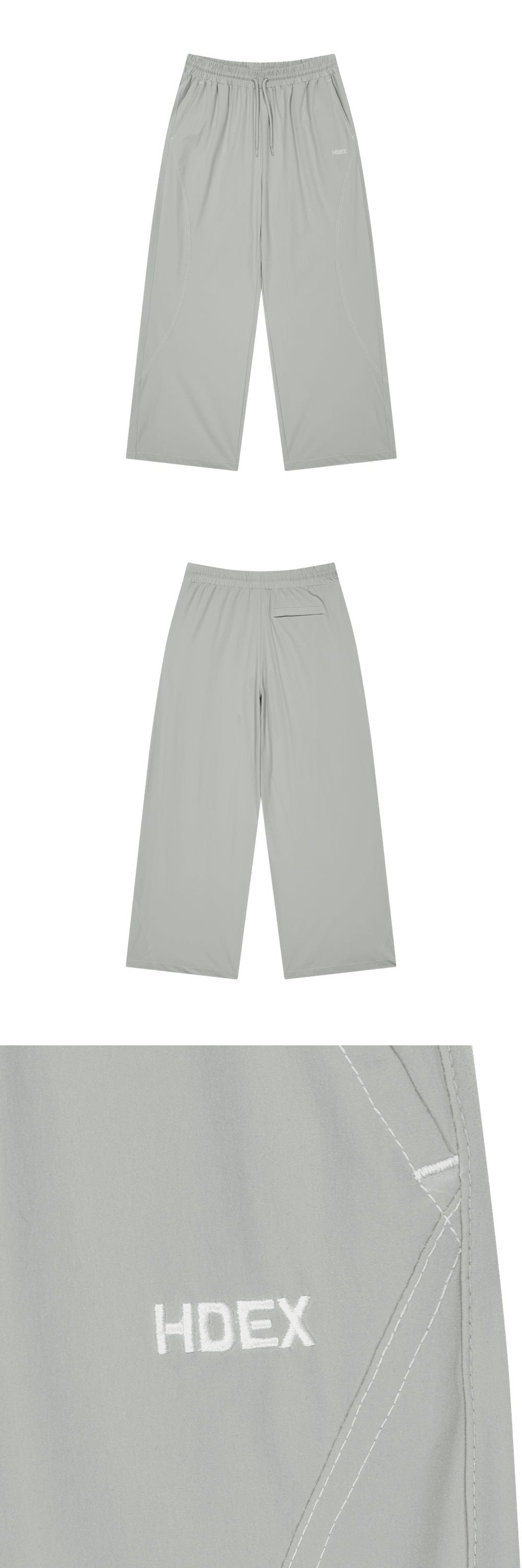 Stitch Curved Nylon Span Pants W