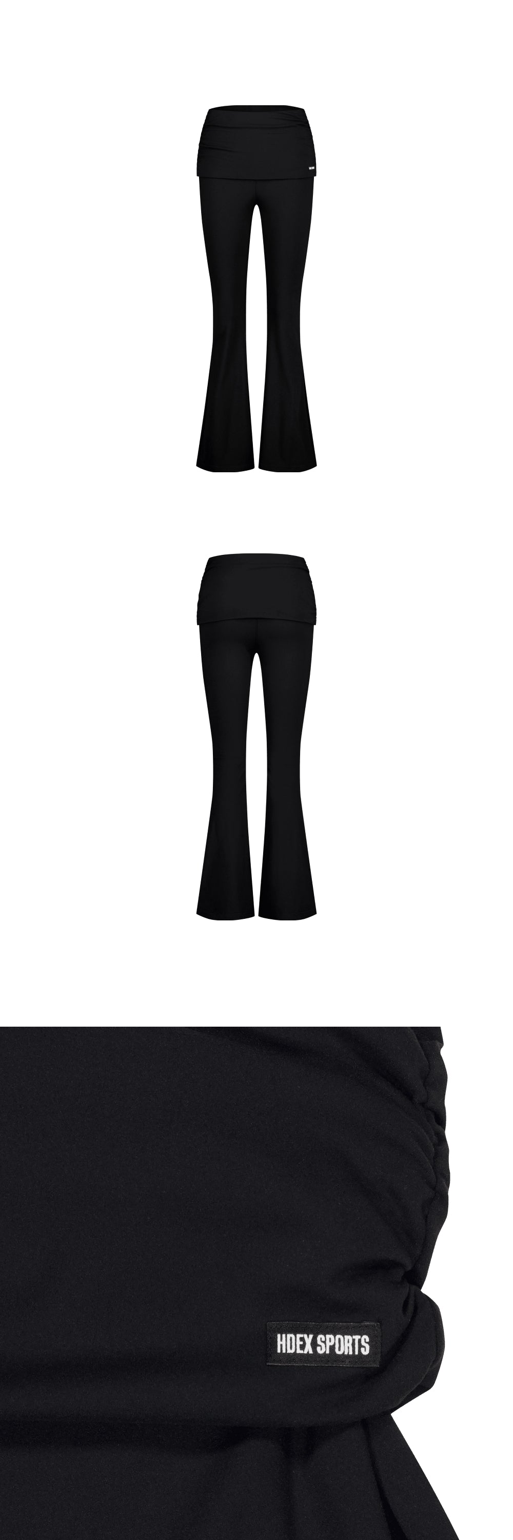 Folded Semi Bootcut Leggings