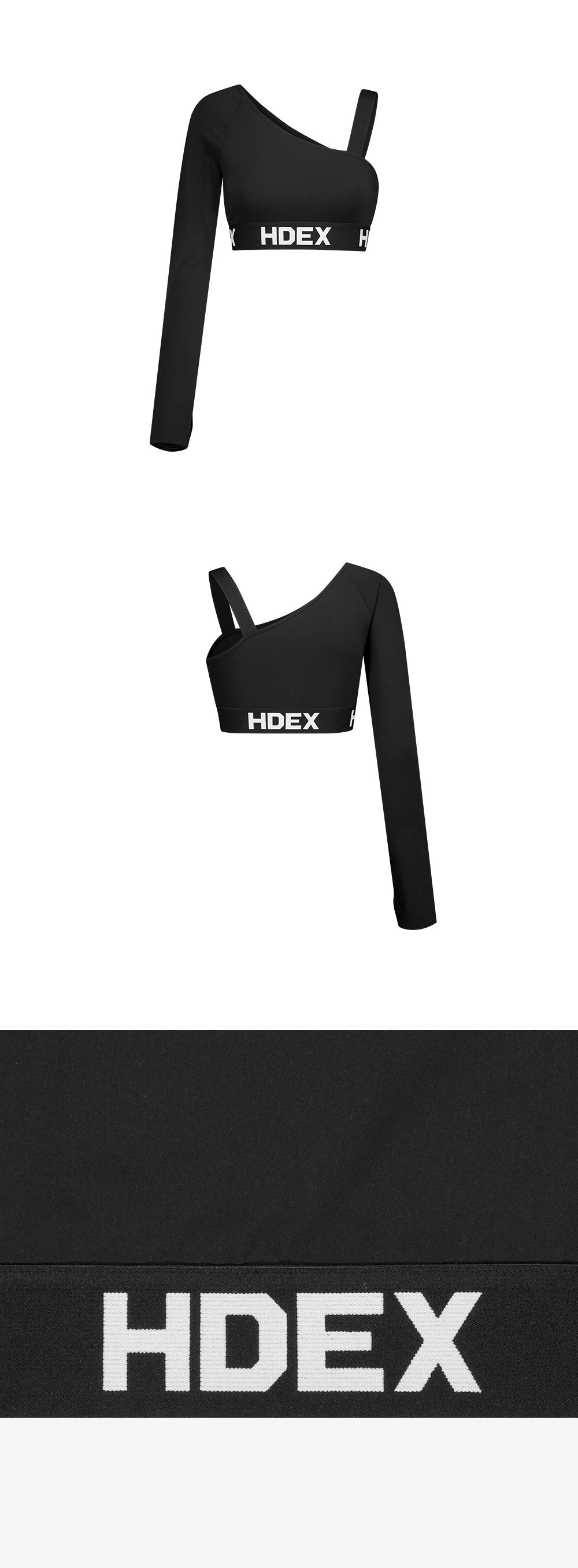 Pro One-Shoulder Crop Long Sleeve