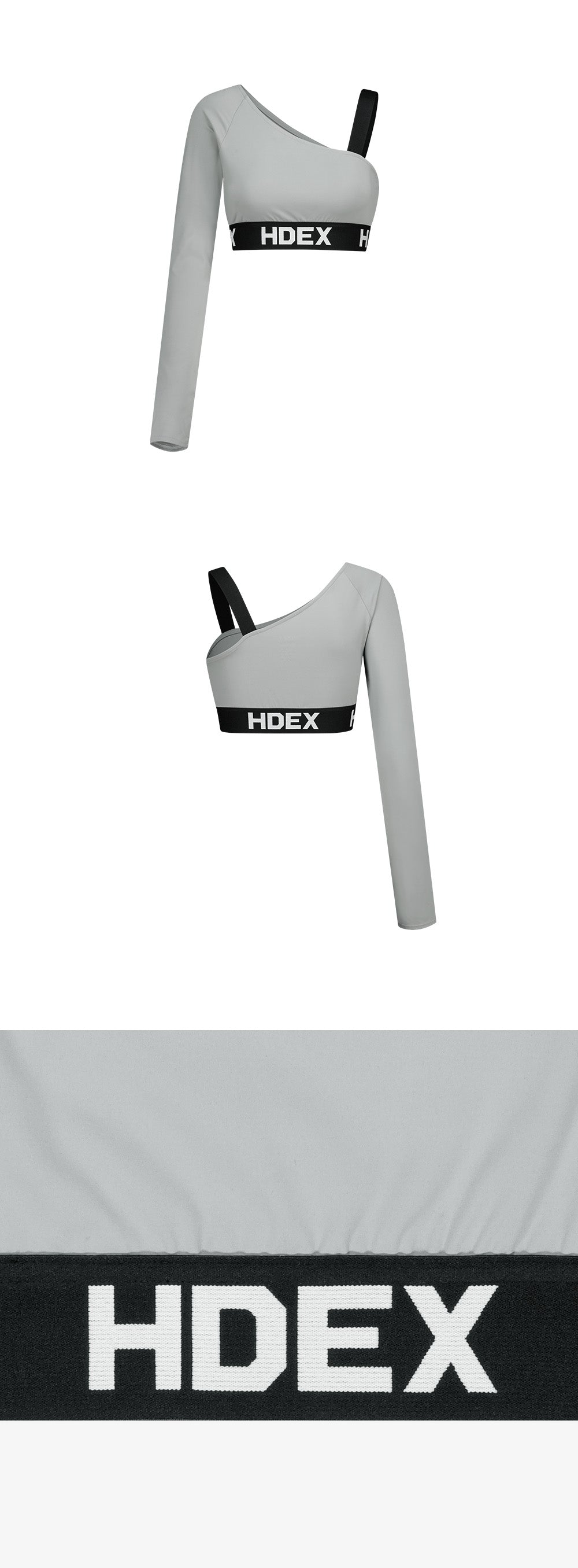 Pro One-Shoulder Crop Long Sleeve