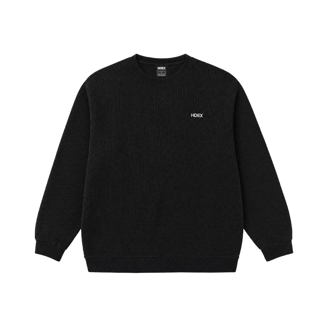 Soft Velour Waffle Crewneck