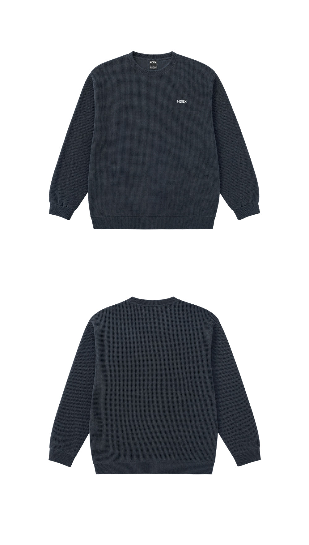 Soft Velour Waffle Crewneck