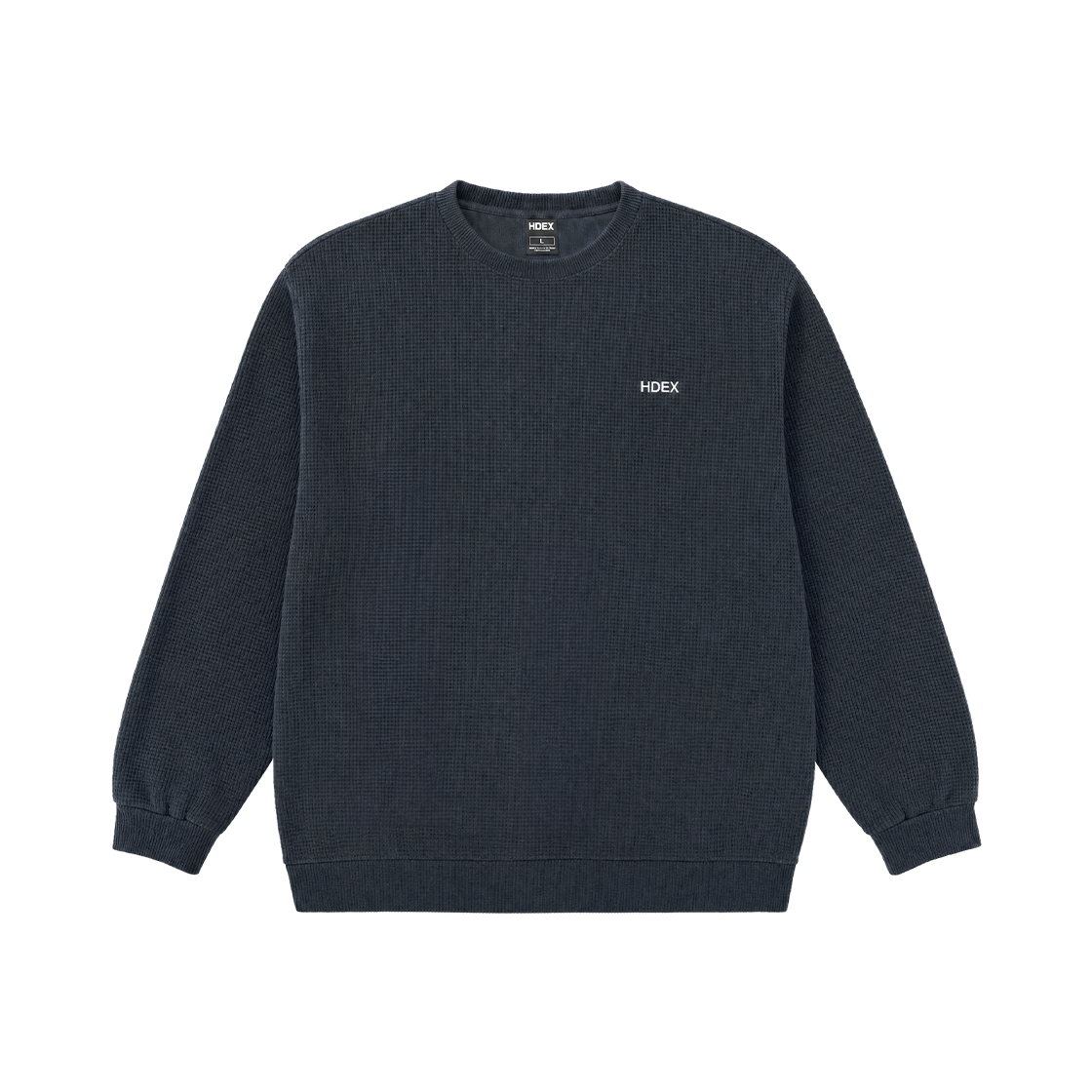 Soft Velour Waffle Crewneck