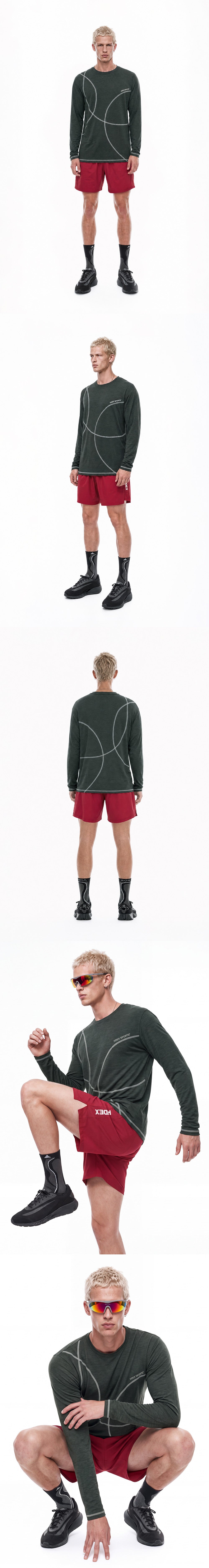 Curve Stitch Running Long Sleeve