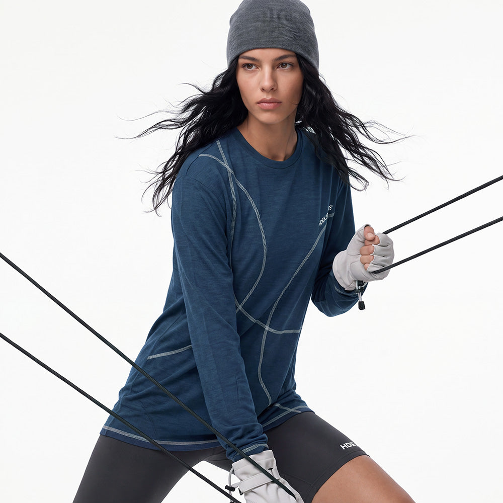 Curve Stitch Running Long Sleeve