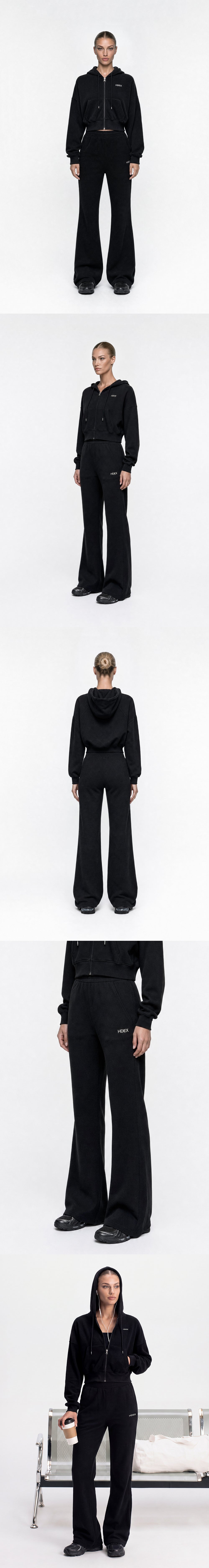 Soft Velour Waffle Bootcut Pants