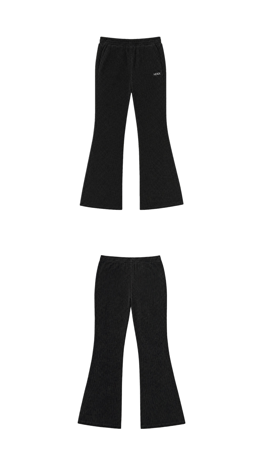 Soft Velour Waffle Bootcut Pants