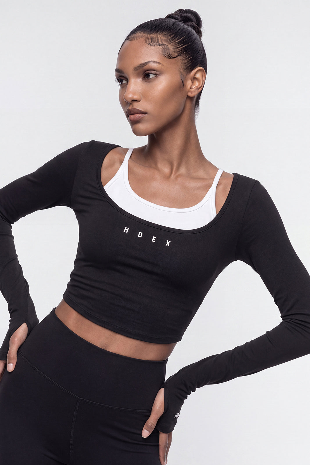 Sophie Layered Long Sleeve Bra Top