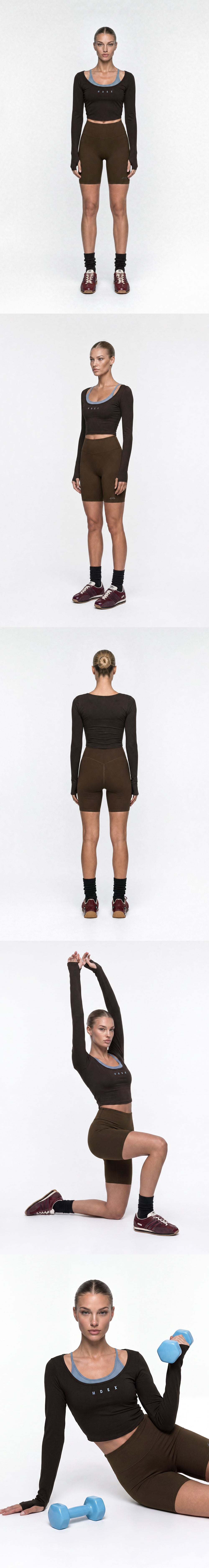 Sophie Layered Long Sleeve Bra Top