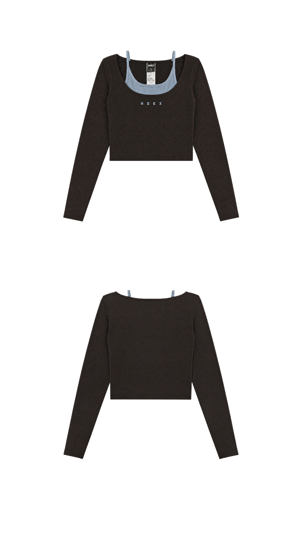 Sophie Layered Long Sleeve Bra Top