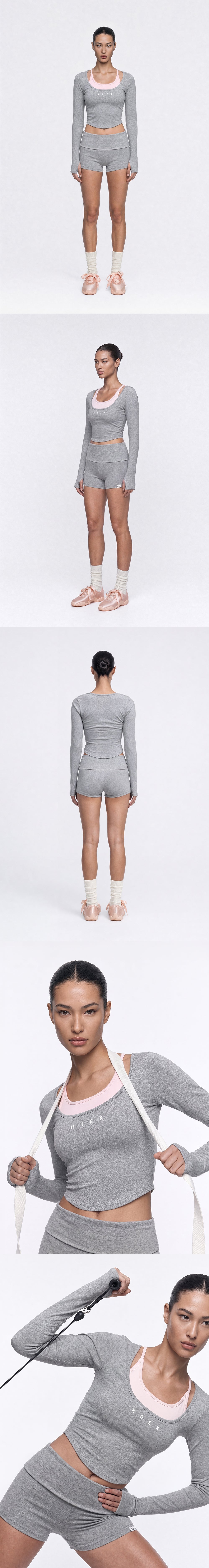 Sophie Layered Long Sleeve Bra Top